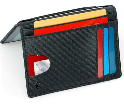 Cartera Slim Tarjetero Porta Licencia Antirrobo Rfid