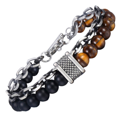 Soku Pulsera Suerte Poder Obsidiana Ojo De Tigre Natural