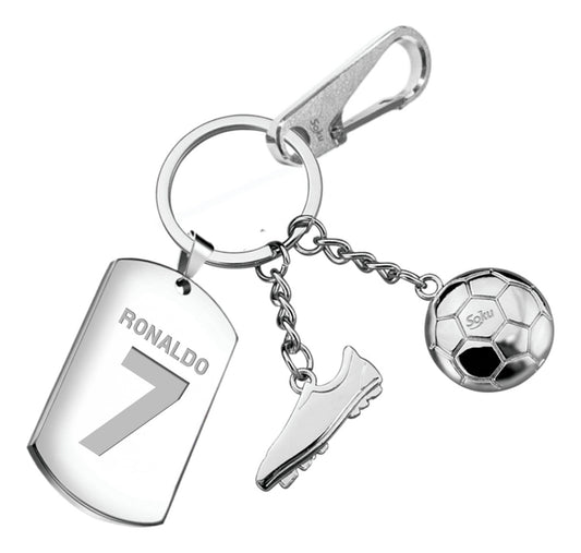 Soku Llavero Personalizado Balon Futbol Tenis Inoxidable