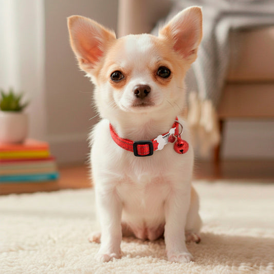 Soku Collar Y Placa Personalizada Chihuahua O Gato Mascota