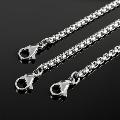 5x Cadenas Acero Inoxidable Bola Estilo Militar