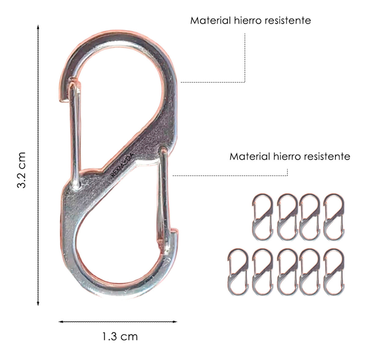 Rexmoda Hebilla De Senderismo Con Doble Hebilla En Forma S