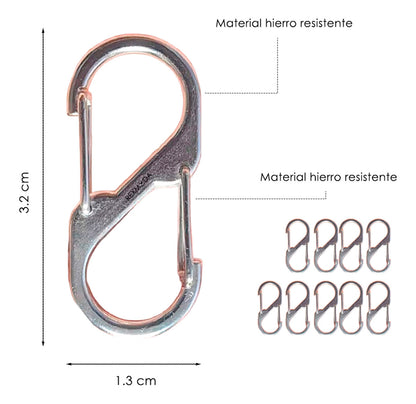Rexmoda Hebilla De Senderismo Con Doble Hebilla En Forma S