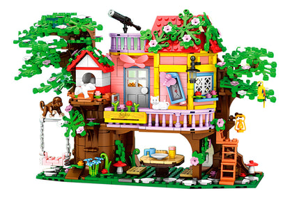 Soku Casa Del Arbol Mesa Gato Telescopio Bloques Niñas 6+