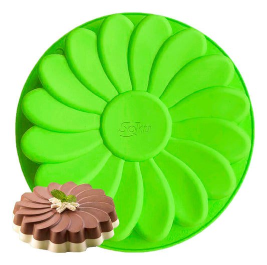 Soku Molde Silicona Flor Rosca Gelatinas Repostería