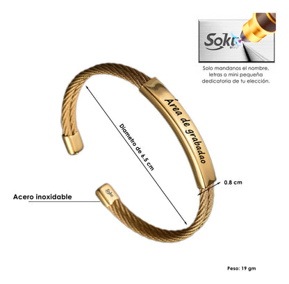 Soku Pulsera Mensaje Personalizado Dedicatoria Amor Motiva