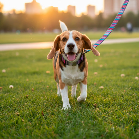 Soku Collar Perro Personalizado Ajustable Correa Mascota
