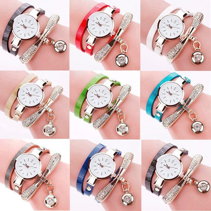 5 Relojes Mujer Mayoreo Brazalete Zafiro Dama Pulsera Lote