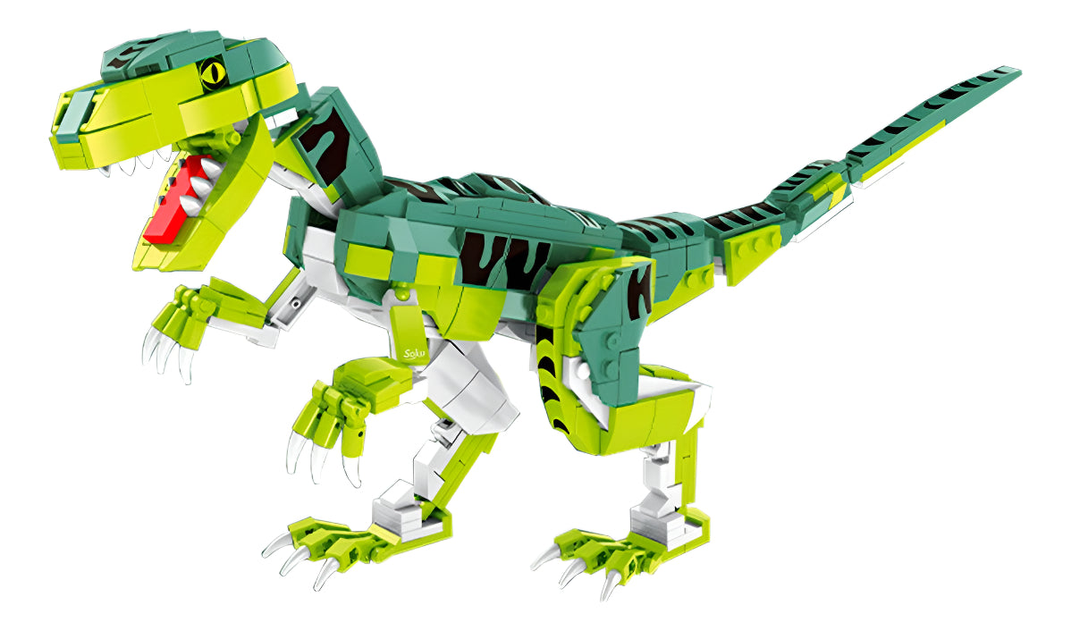 Soku Veloci Raptor Bloques Articulados Dino Coleccionable