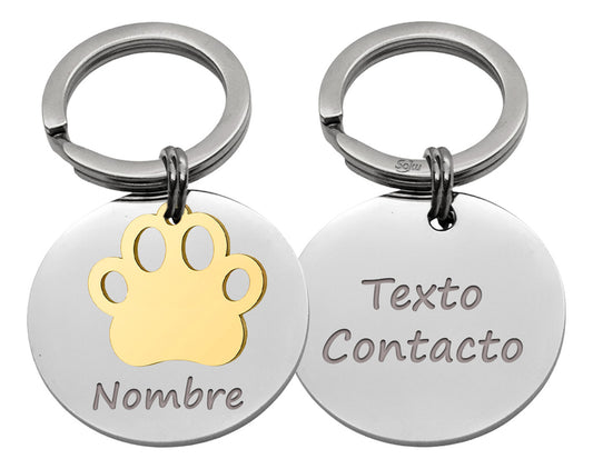 Soku Placa Personalizada Perro Gato Inoxidable Premium +