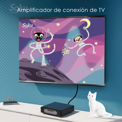 Soku Cable 2 Rca A 6.35mm Amplificador Mezcladora Dj Hifi 2m