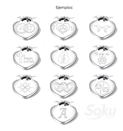 Pulseras Duo Personalizadas Grabado Parejas Acero Titanio