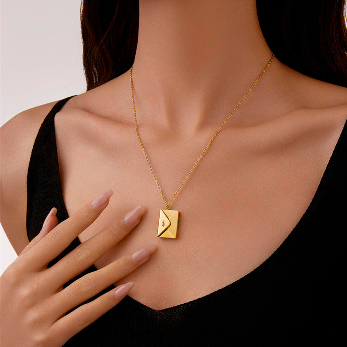 Soku Collar Dije Personalizado Mensaje Sobre Inoxidable