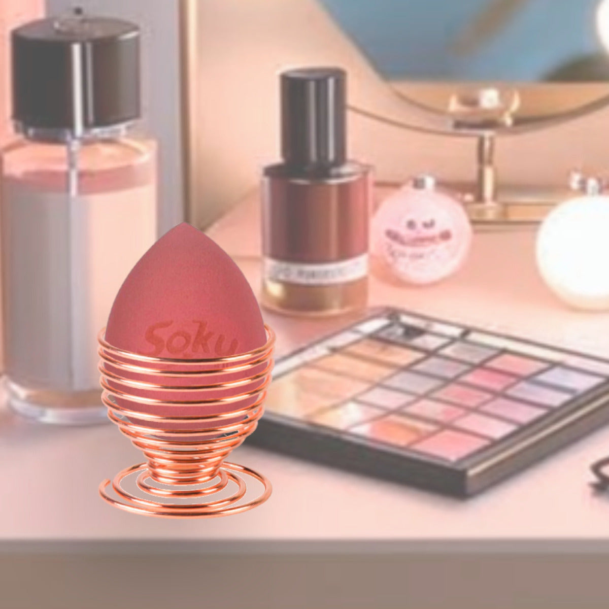 Soku Base Para Esponja Maquillaje Puff Cosmetico Humedo Seco