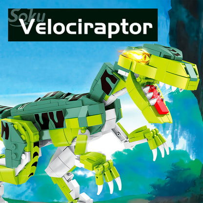 Soku Veloci Raptor Bloques Articulados Dino Coleccionable
