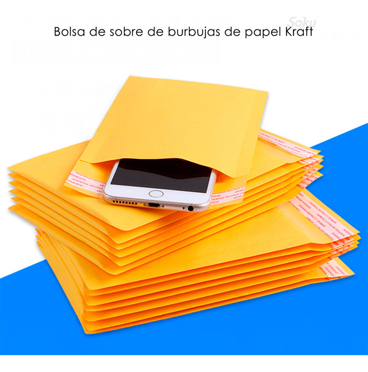50x Sobres Burbujas Envios Resistente Paquete 10x18cm