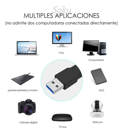 Cable Extensión Usb 2.0 Macho A Macho High Performance 1.5 M