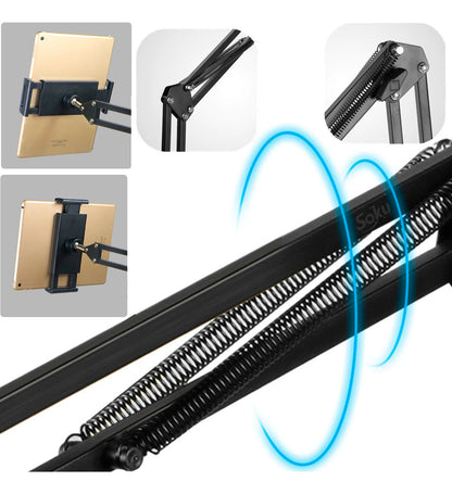 Soporte Brazo Metal Giro Base Tableta Para iPad 4'' A 11''