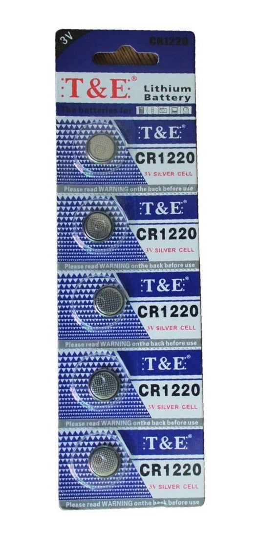 20 Baterias Paquete Blister Pilas Botón Cr1220 3v Calidad