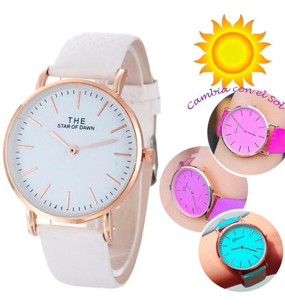 5 Reloj Camaleon Mayoreo Mujer Piel Vinil Dama Proveedor