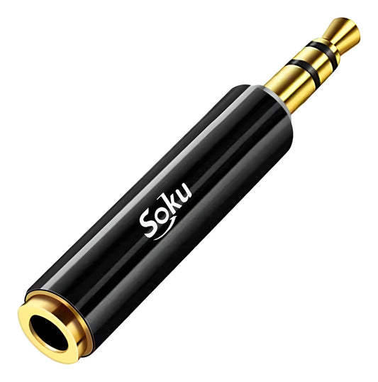 Adaptador Convertidor Trrs A Trs Micrófono Solapa Cel Pc Cam