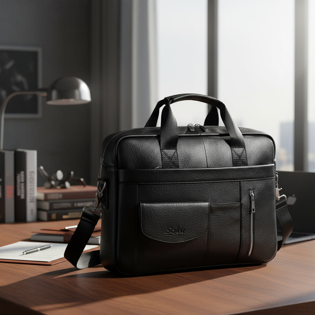 Portafolio Para Mac Laptop Pro Piel Genuina Calidad Soku