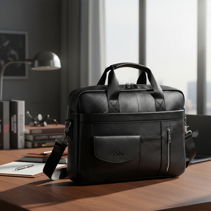 Portafolio Para Mac Laptop Pro Piel Genuina Calidad Soku