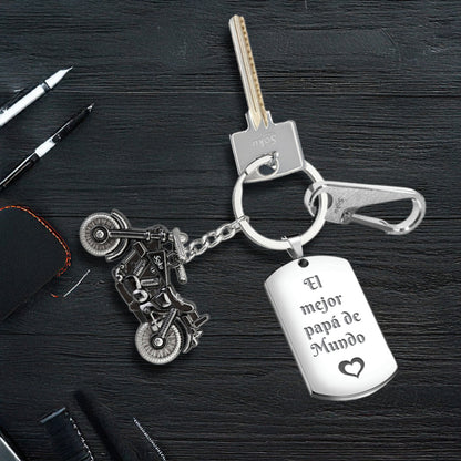 Soku Llavero Personalizado Llaves Acero Inoxidable Moto
