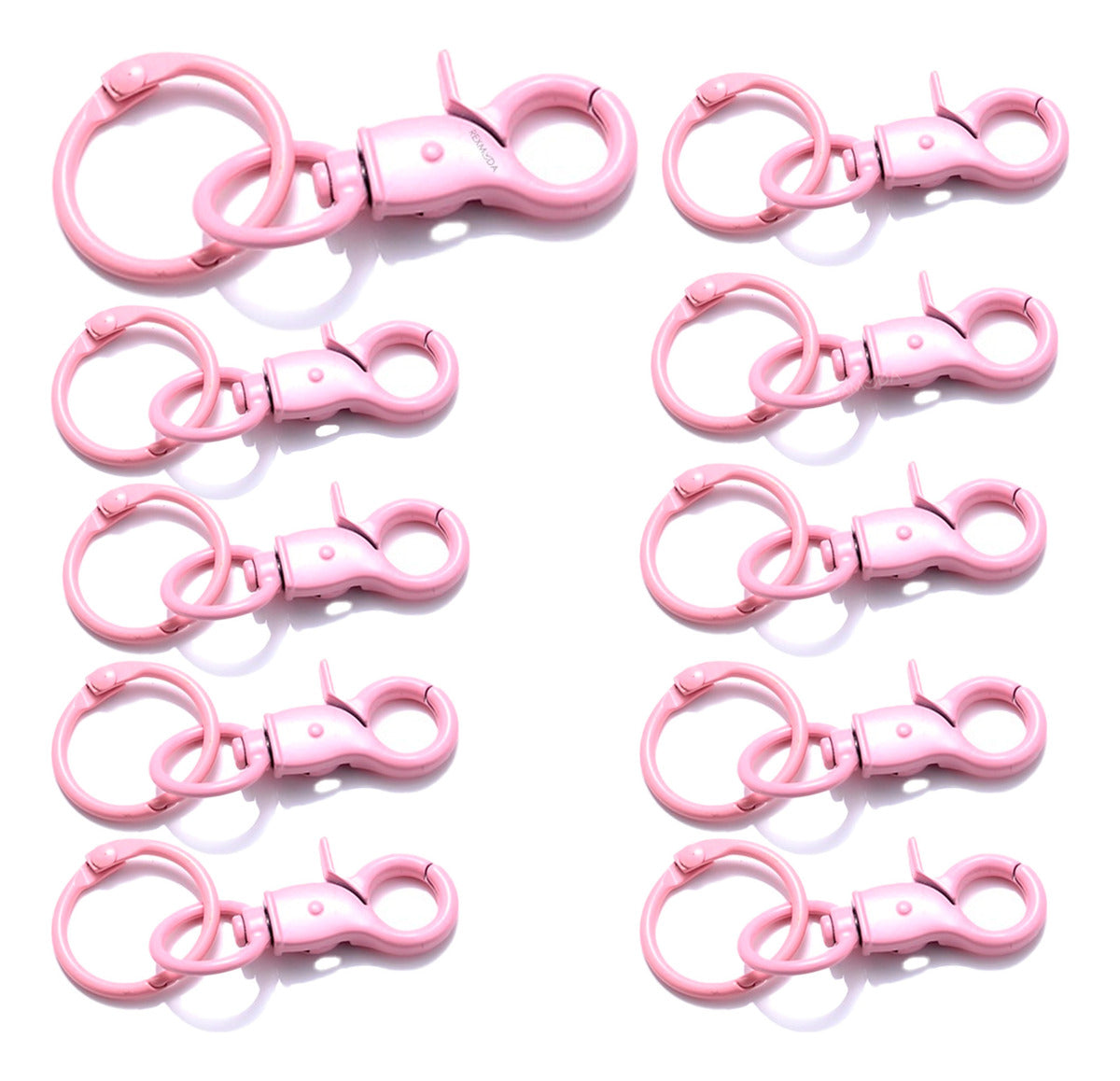 10 Ganchos Argollas Para Llavero Lote