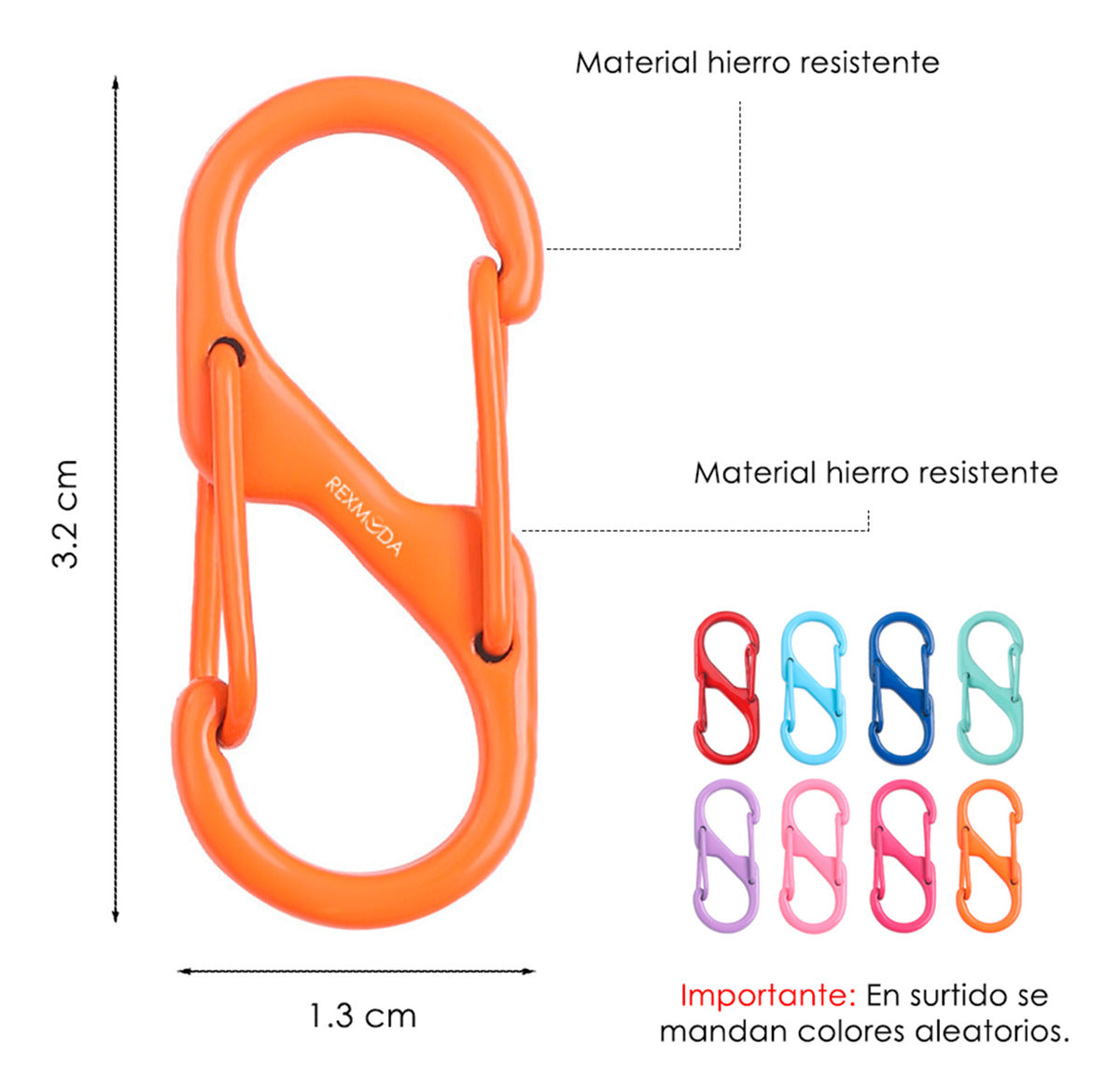 Rexmoda Hebilla De Senderismo Con Doble Hebilla En Forma S
