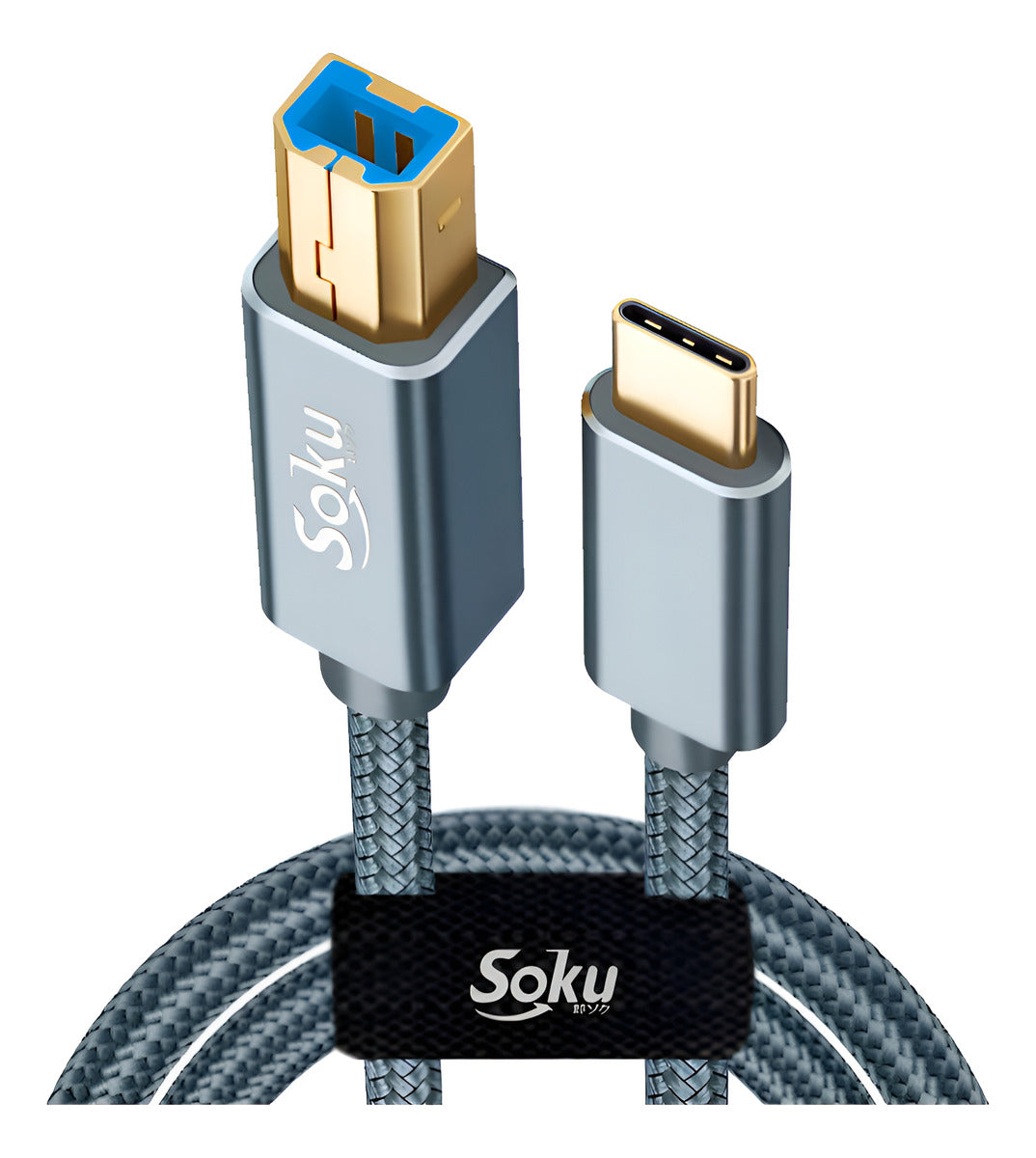Cable Impresora Usb Tipo C Chapa Oro Para Mac iPad 2m