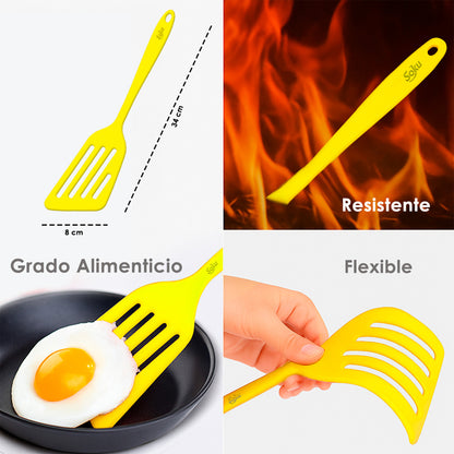 Soku Espatula Pala Silicon Ancha Sin Bpa Cocina Chef