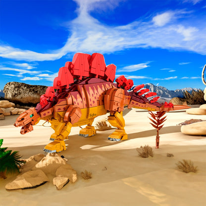Soku Estegosaurio Articulado Niños Bloques Dino Coleccion