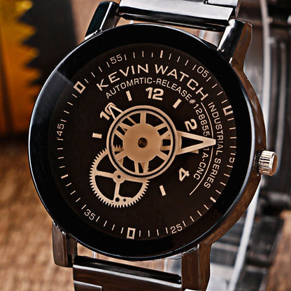 Reloj Acero Kevin Hombre Caballero Ingniero Tipo Mecanico