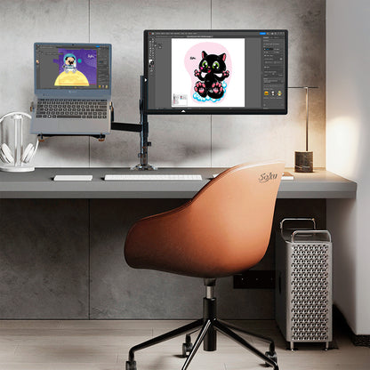 Soku Base Doble Monitor Grande 12kg Lap Ergonomico Dura Vida