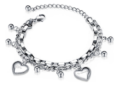 Soku Pulsera Personalizada Cadena Acero Inoxidable Dura Vida