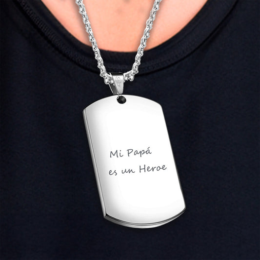 Dije Placa Personalizada Identificacion Emergencia Medica+