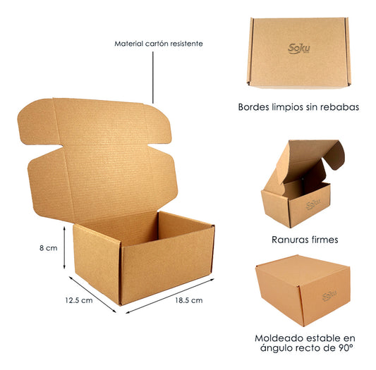 50 Cajas Resistentes Calidad Envíos Regalos 18.5x12.5cm