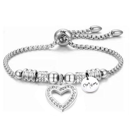 Soku Pulsera Inoxidable Zirconias Eterno Regalo Mama