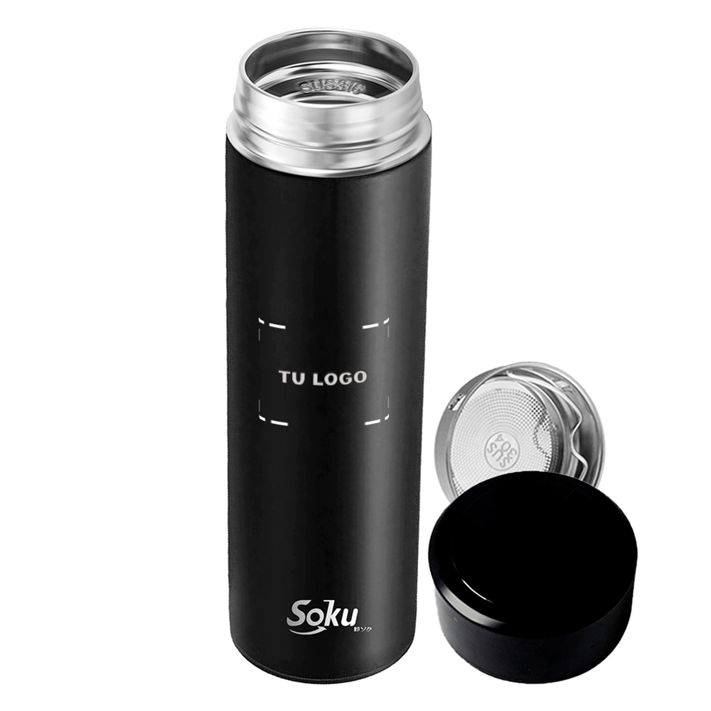 Soku Termo Personalizada Inteligente Touch Acero Inoxidable